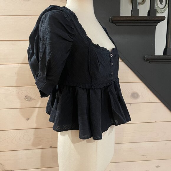 013 Free People Leave It To Me Top In Black Sizes Small & Medium Available - Picture 6 of 9